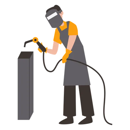 Skilled Welder  Illustration