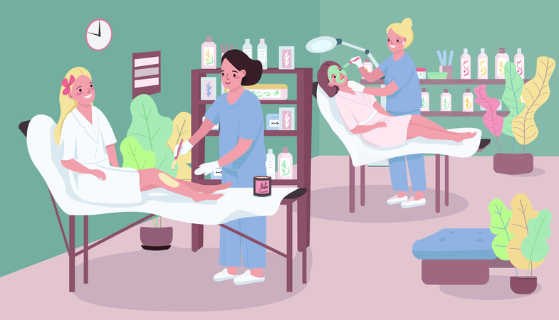 Skin care  イラスト