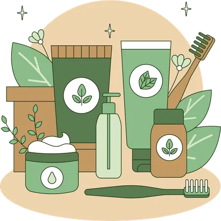 Skin care products  Illustration