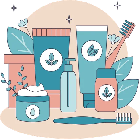 Skin care products  Illustration