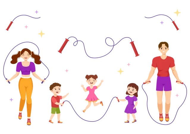 Skipping Rope  Illustration