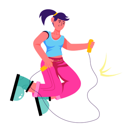 Skipping Rope  Illustration