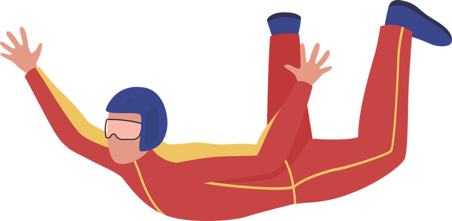 Skydiving course Illustration