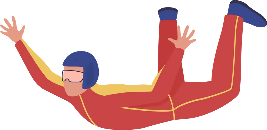 Skydiving course  Illustration