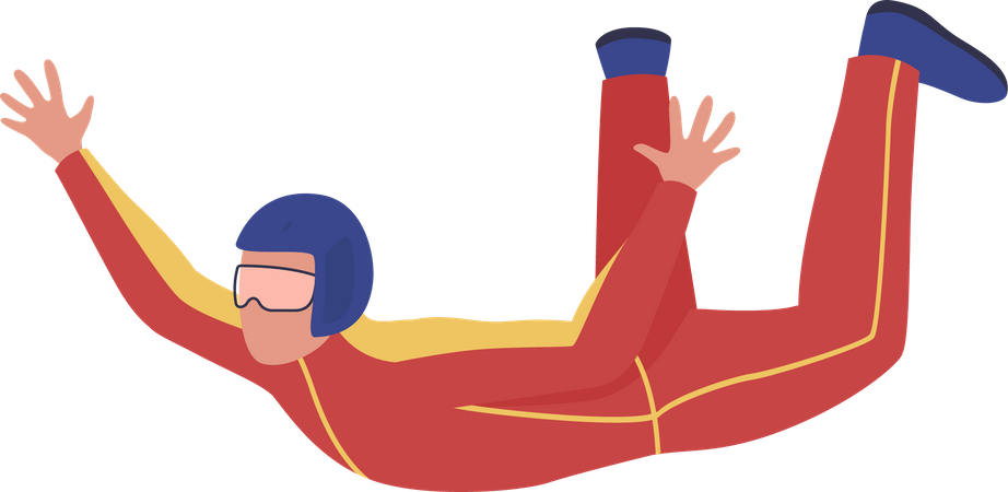 Skydiving course  Illustration