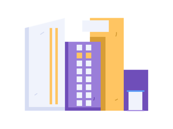 Skyscraper building  Illustration