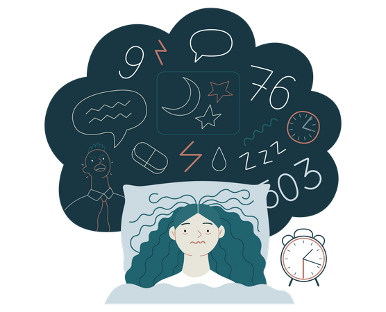 Sleep Disorder Illustration
