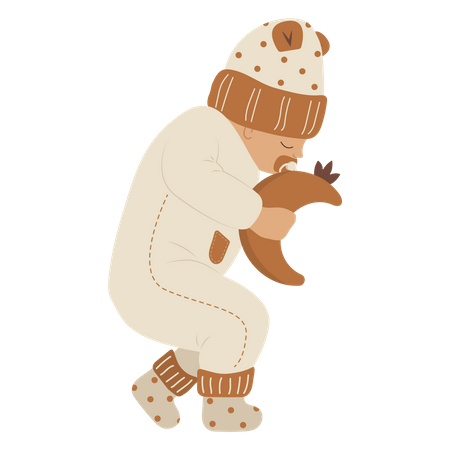 Sleeping baby  Illustration