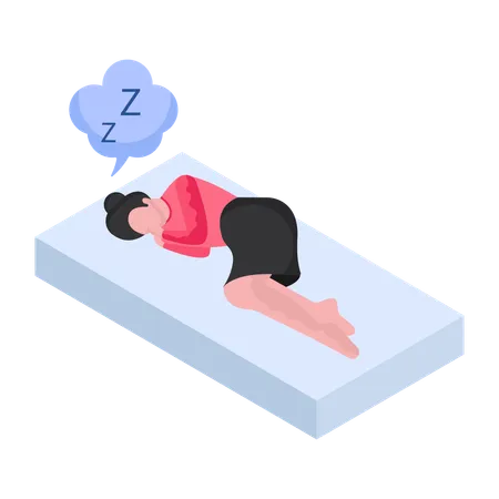 An Editable Design Illustration Of Sleeping Disorder Illustration