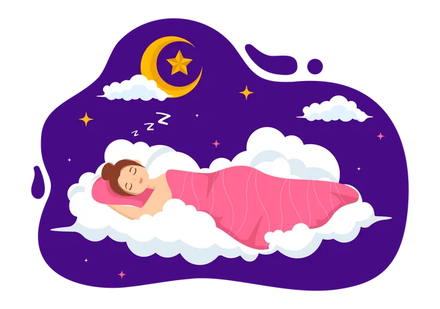 Sleeping Female  Illustration