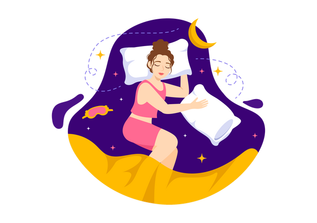 Sleeping Female  Illustration