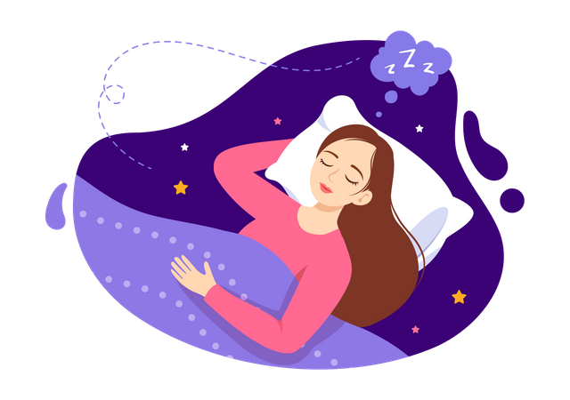 Sleeping Lady  Illustration