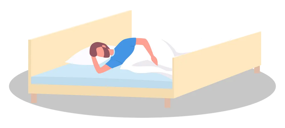 Sleeping man  Illustration