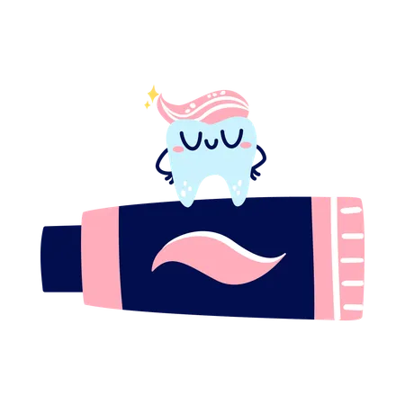 Sleeping tooth  Illustration