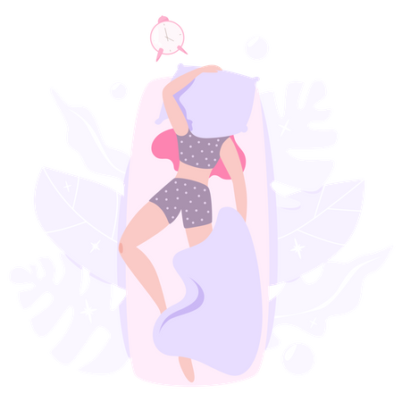 Sleeping Woman  Illustration