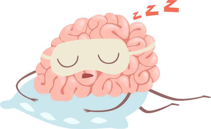 Sleepy Brain Illustration