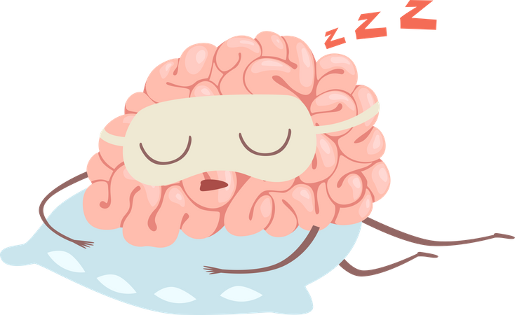 Sleepy Brain  Illustration