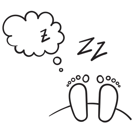 Hand Drawn Doodle Set Of Sleep Related Illustration Vector Illustration