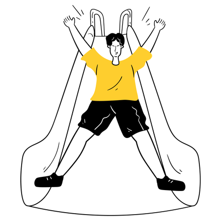 Sliding Fun  Illustration