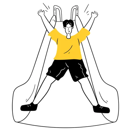 Sliding Fun  Illustration