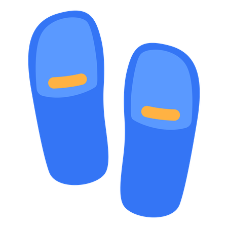 Slippers for hotel service  Illustration