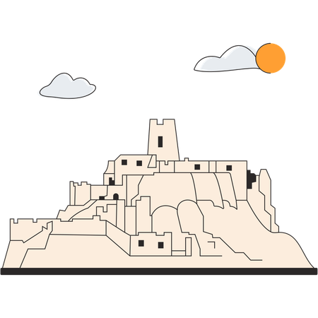 Slovakia - Spis Castle  Illustration