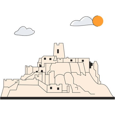 Slovaquie - Château de Spis  Illustration