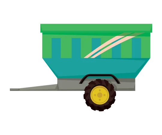 Slurry Tanker And Loader Isolated Icons Set Vector Tractor And Grain Trailer For Transportation Of Harvested Crops Baler Bale Stacker With Hay Cube Illustration