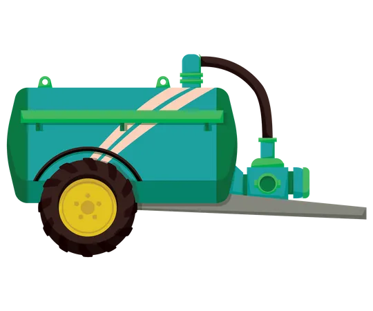 Slurry Tanker Machinery  Illustration