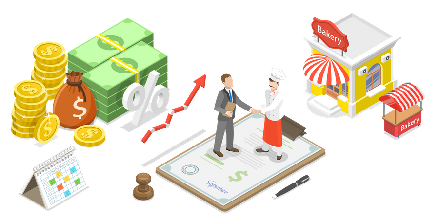 Small Business Loan  Illustration