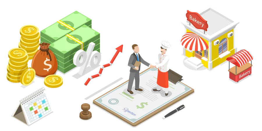 Small Business Loan  Illustration