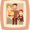 free small family illustrations