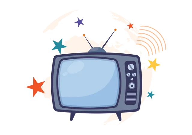 World Television Day Vector Illustration On November 21 With TV For Web Banner Or Poster In Flat Cartoon Background Design Illustration