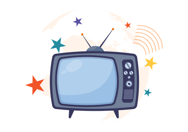 Small Screen Entertainment  Illustration