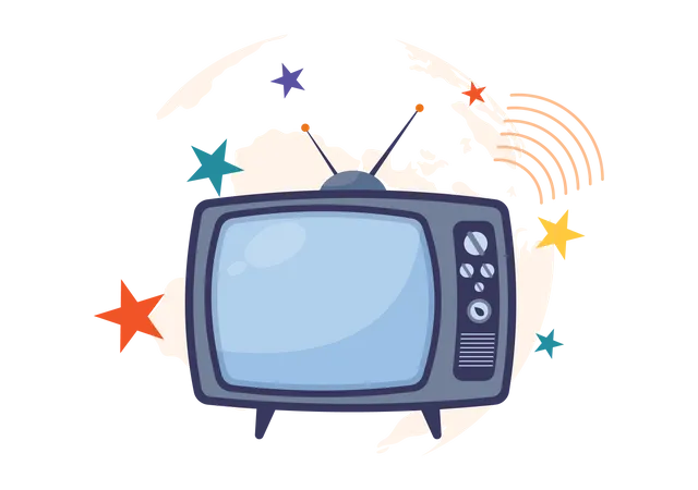 Small Screen Entertainment  Illustration