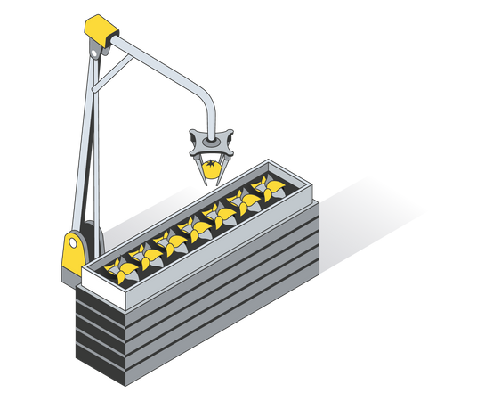 Smart agricultural device robot  Illustration