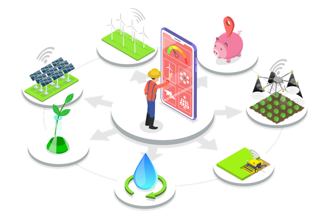 Smart Agriculture  Illustration