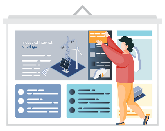 Smart alternative energy  Illustration