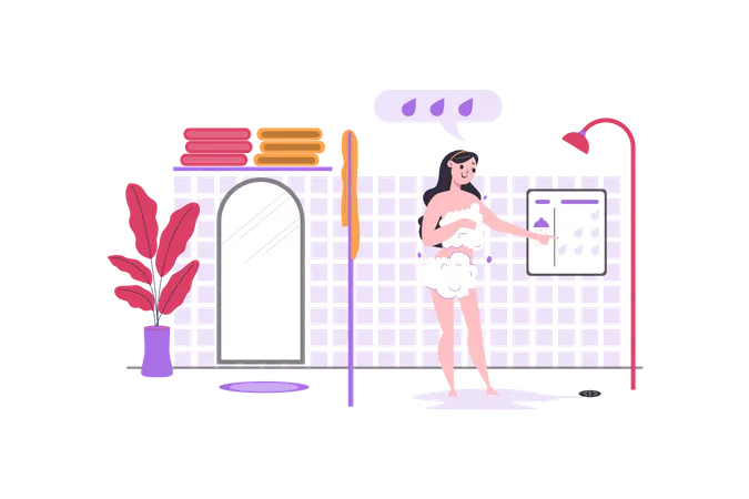 Smart Bathroom  Illustration