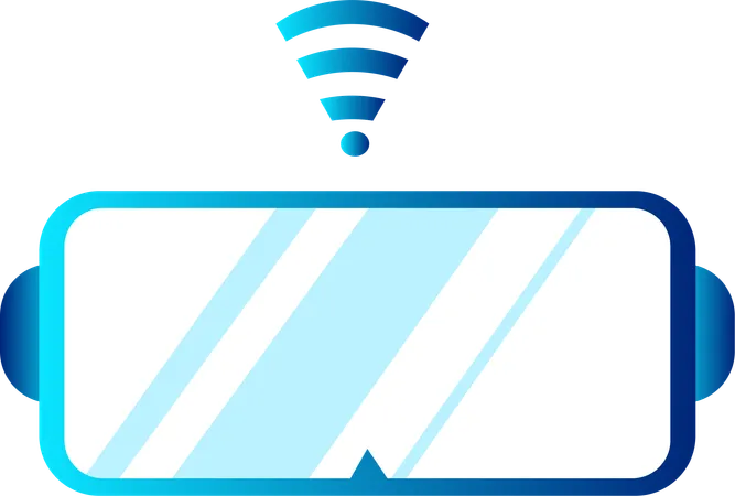 Illustrations Of A Battery With A Wifi Symbol Illustration