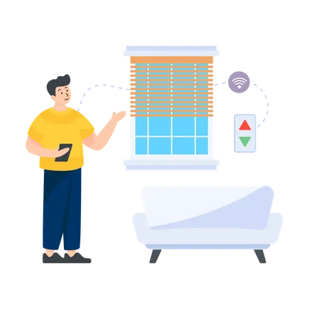 Smart Blinds  Illustration