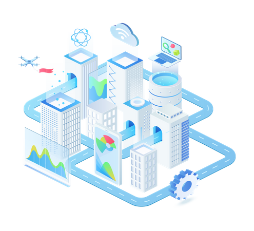 Smart building  Illustration