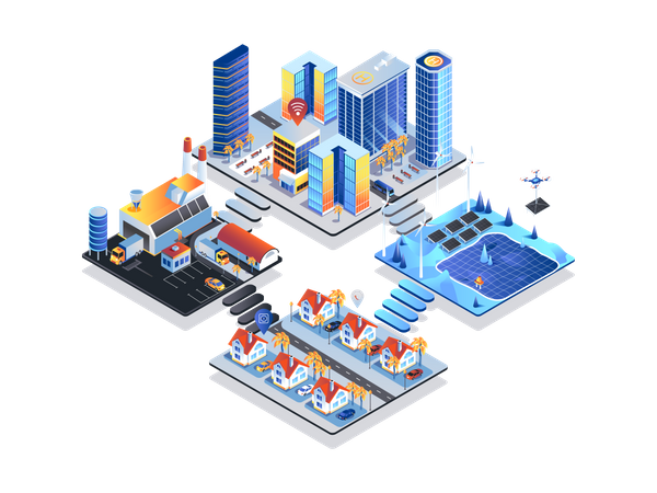 Smart city Illustration