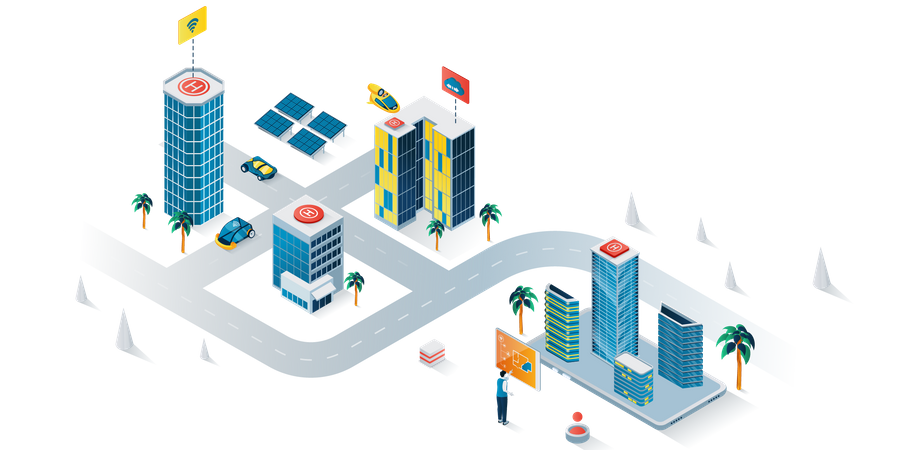 Smart city Illustration