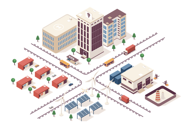 Smart City  Illustration