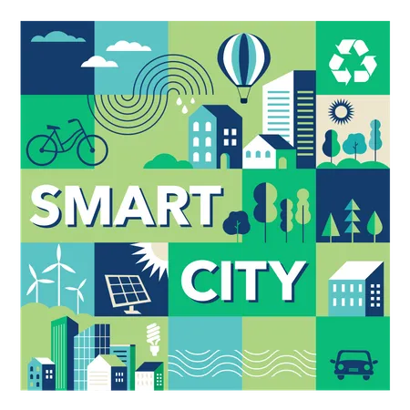 Smart city  Illustration