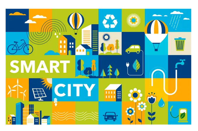 Smart city  Illustration