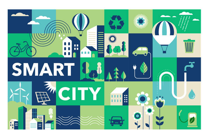 Smart city  Illustration