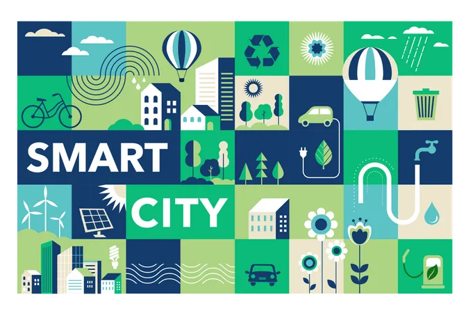 Smart city  Illustration