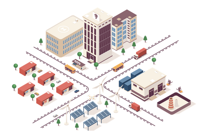 Smart City  Illustration